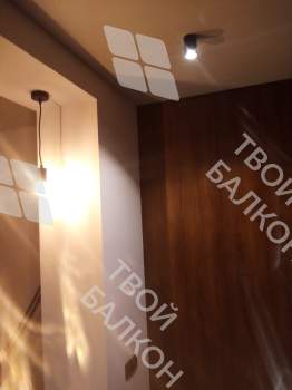 Отделка с объединением балкона и комнаты