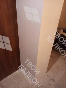 Отделка с объединением балкона и комнаты